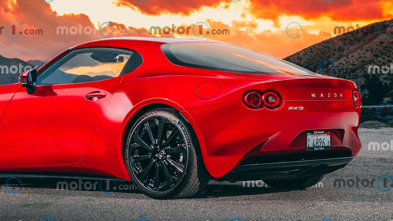 Mazda Rotary Sports Car Rendering by Motor1